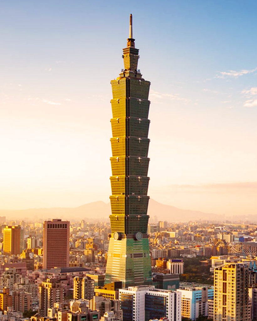 Taipei 101, the city’s iconic skyscraper and symbol of modern Taiwan.