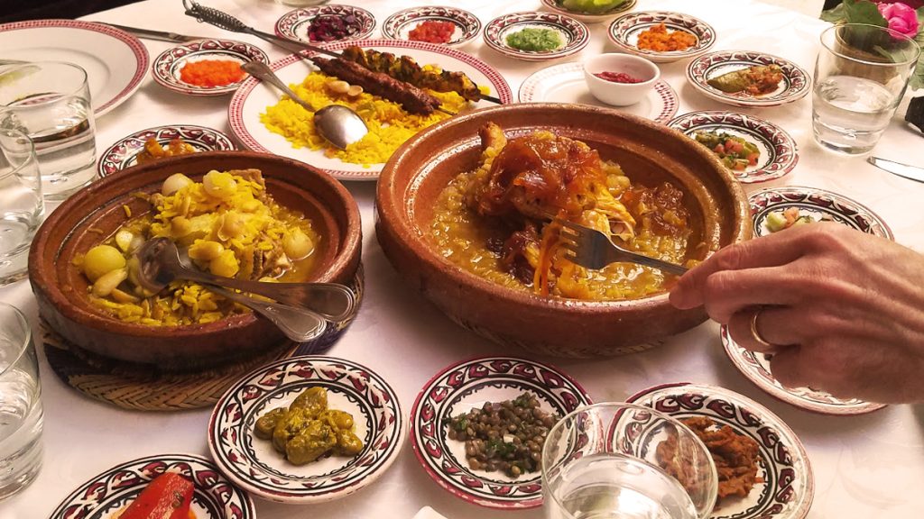 Al Fassia in Marrakech, a renowned restaurant serving authentic Moroccan cuisine