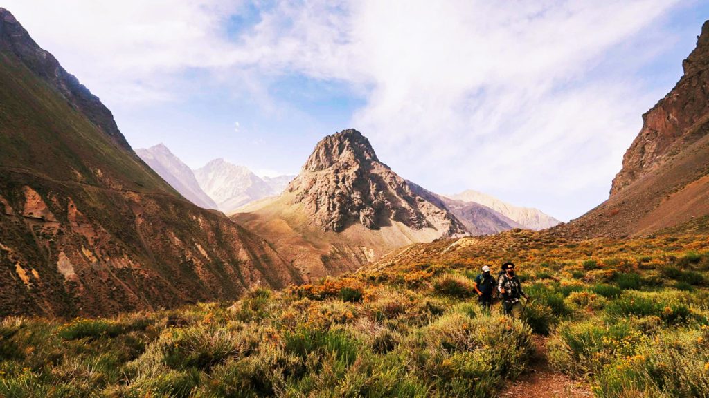 Andes Mountain hiking