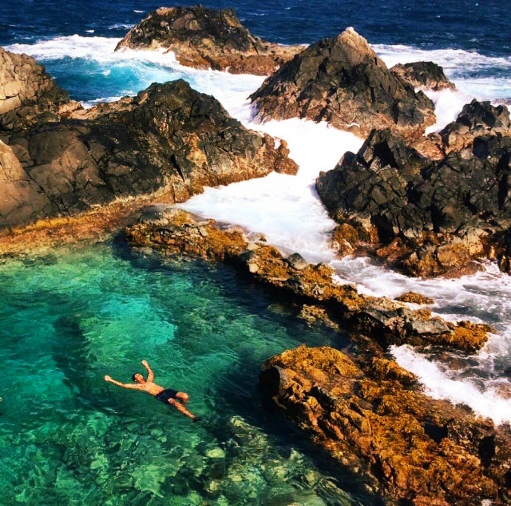 Natural pool in Aruba