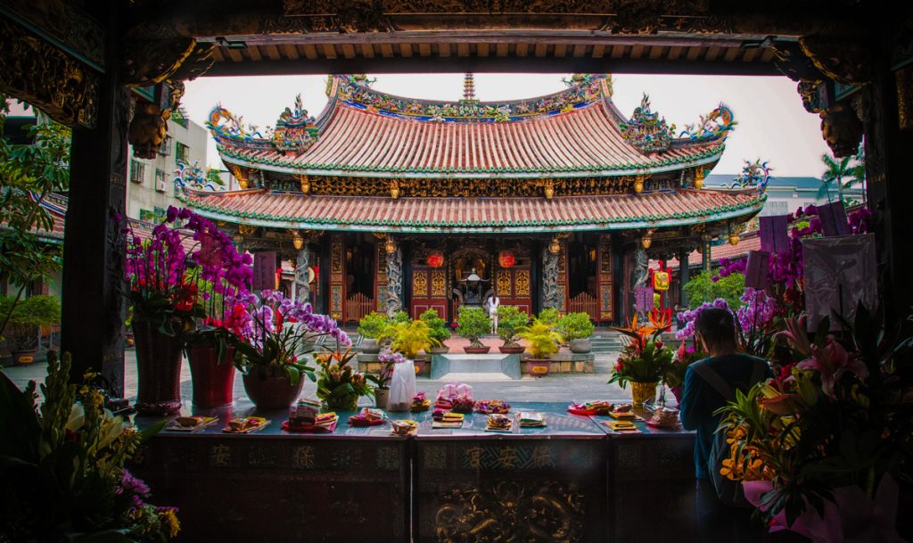 Bao’an Temple in Taipei, celebrated for its vivid carvings and traditional design