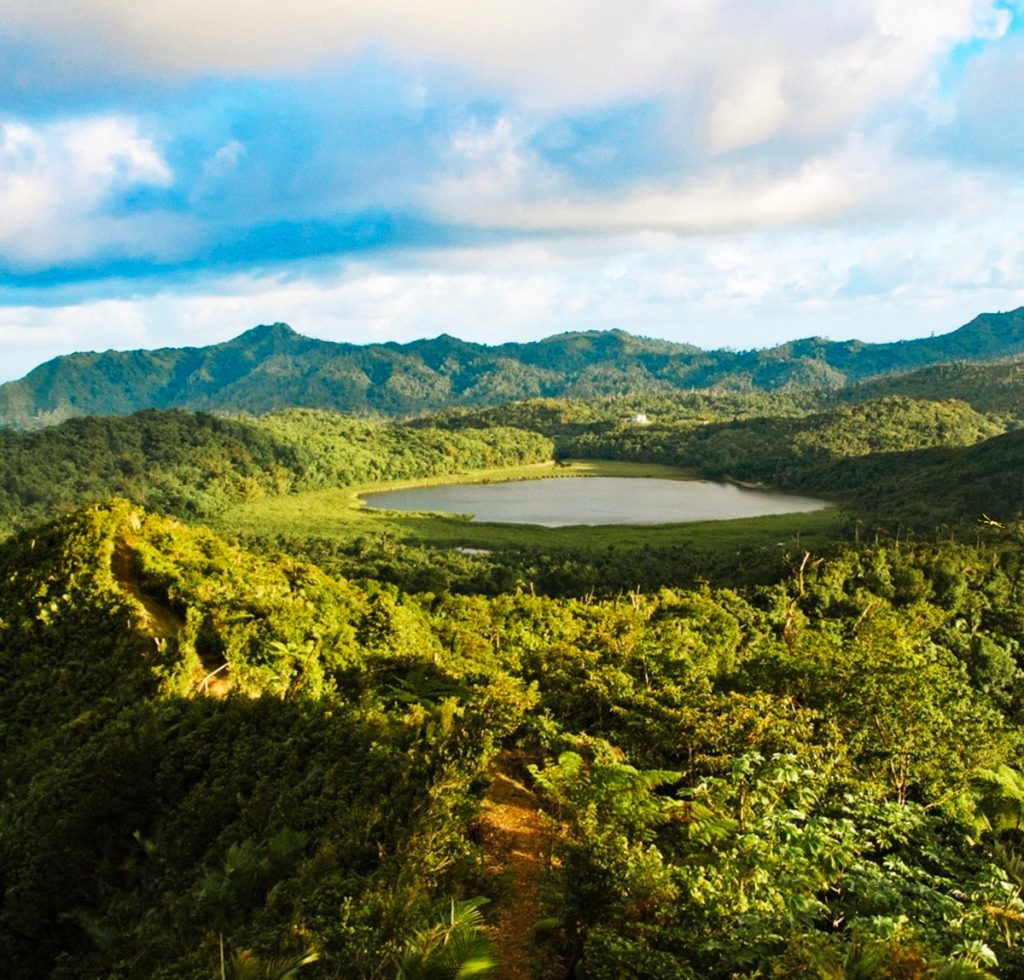 lake in a jungle of Grenada