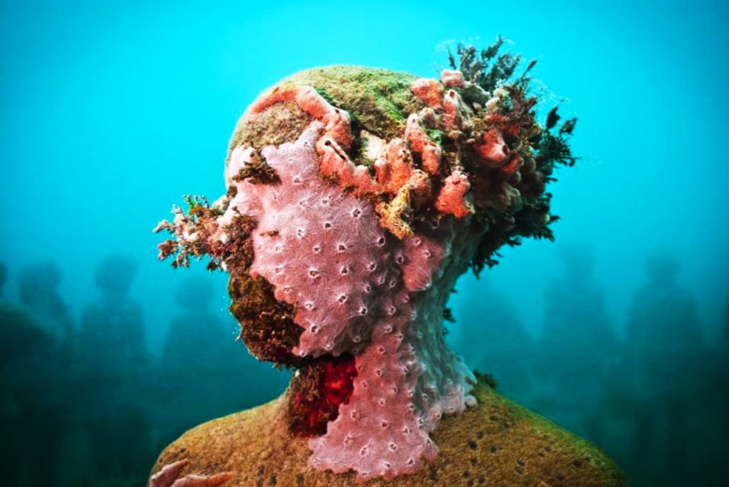 The Underwater Sculpture Park off Moliniere Bay