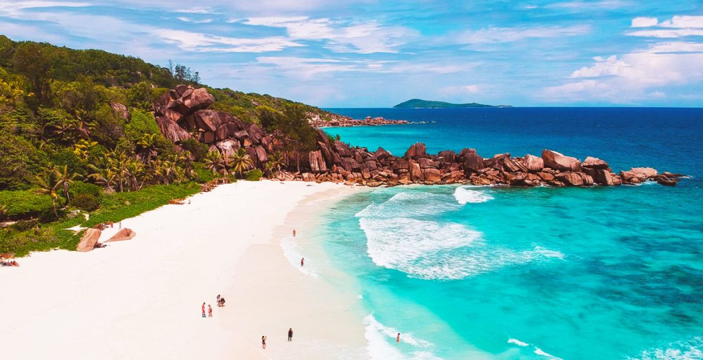 pristine white beach