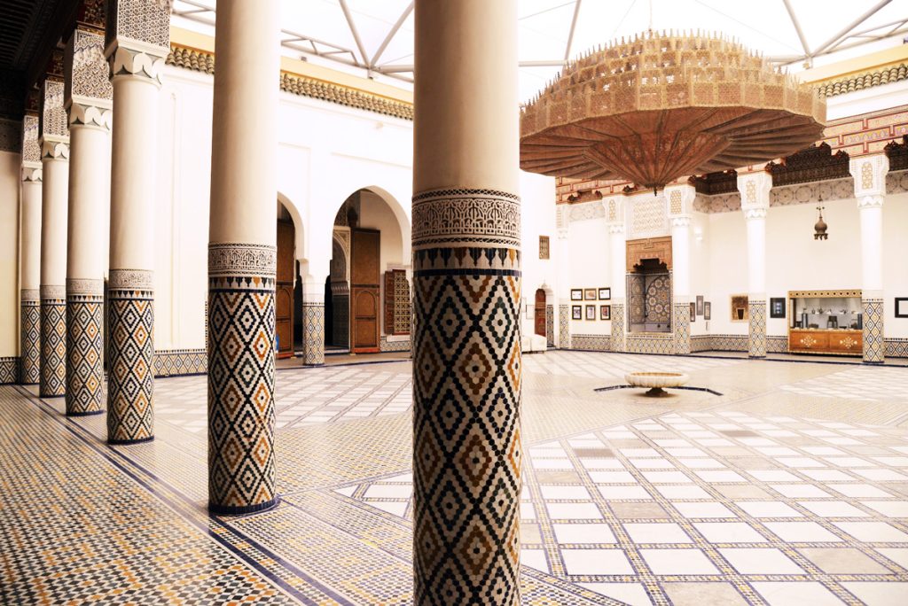 Dar Menebhi Palace in Marrakech, home to the Museum of Marrakech