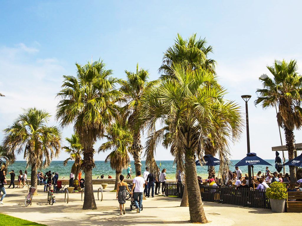 St. Kilda Beach – laid-back coastal charm just minutes from the city.