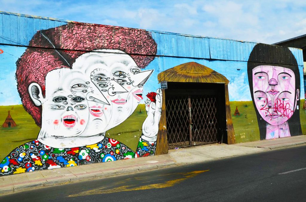 A neighborhood filled with street art