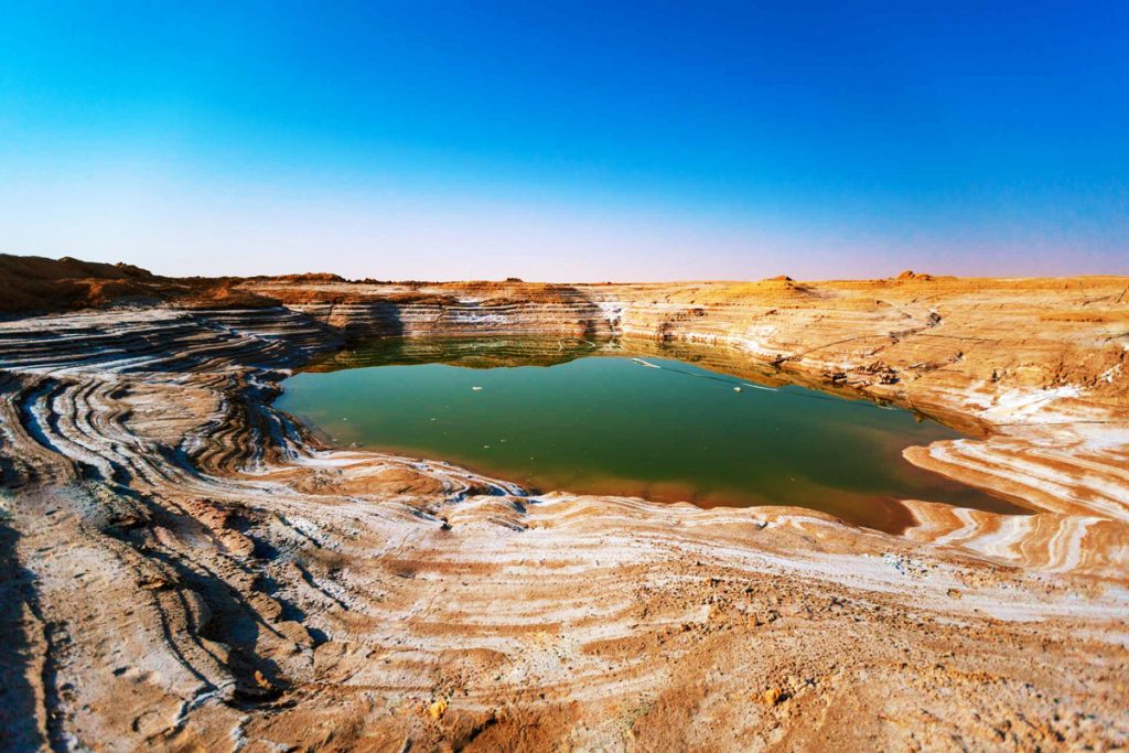 Salt flats in Saudi Arabia