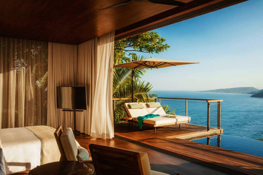 balcony pool and seating