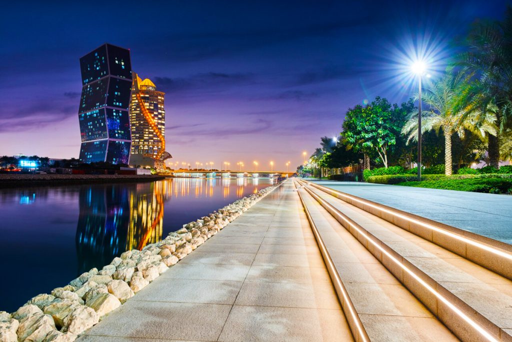 Night walk Doha