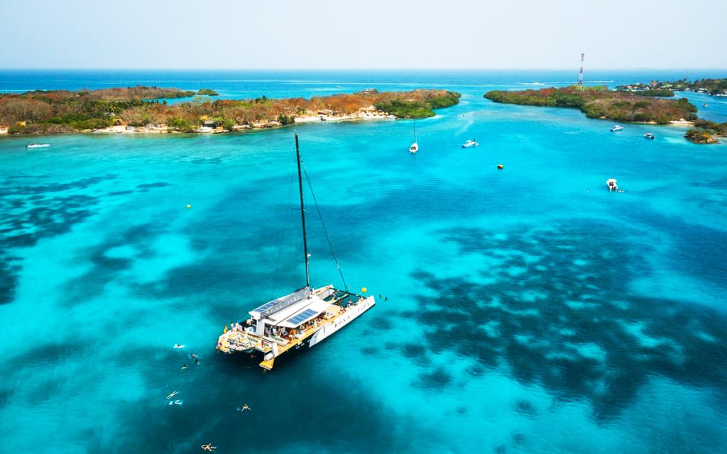 catamaran in ocean 