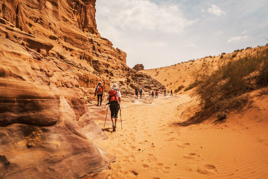 Hiking in Petra Jordan