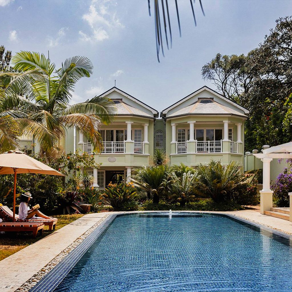 A serene, all-suite boutique hotel, offering sweeping views of the Ngong Hills