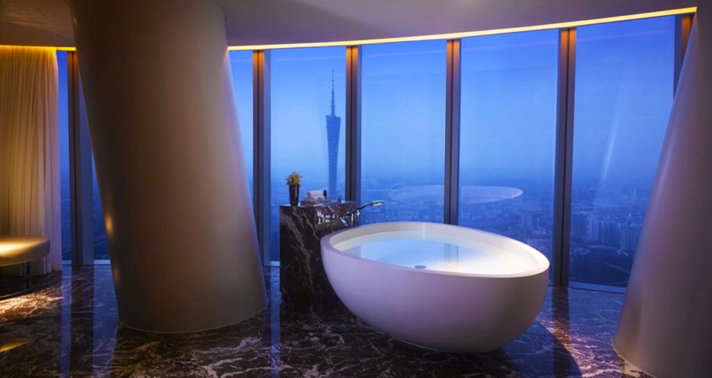Four Seasons Hotel Guangzhou, a luxury stay high above the city skyline.